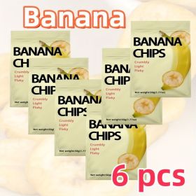 Delicious Banana Chips - 3 Pack (1.77oz Each) | Healthy, Non-Fried (quantity: Banana 50g*6 Bags)